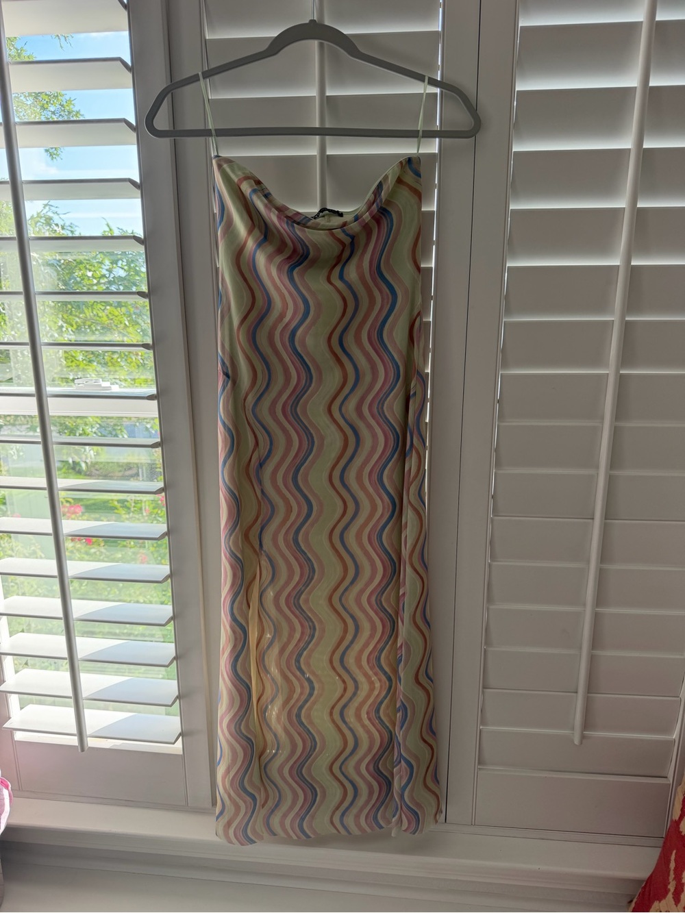 Zara Multi-Color Wave Print Dress